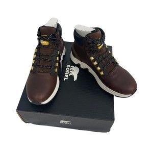 Sorel Mens Size 7.5 Mac Hill Mid Height Waterproof Leather High Top Sneaker Boot